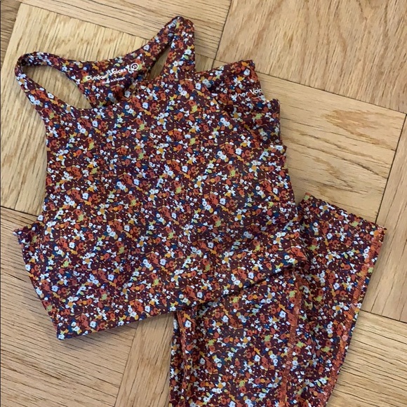 Outdoor Voices Paprika Buds Bra Leggings Set NWOT - Picture 3 of 8